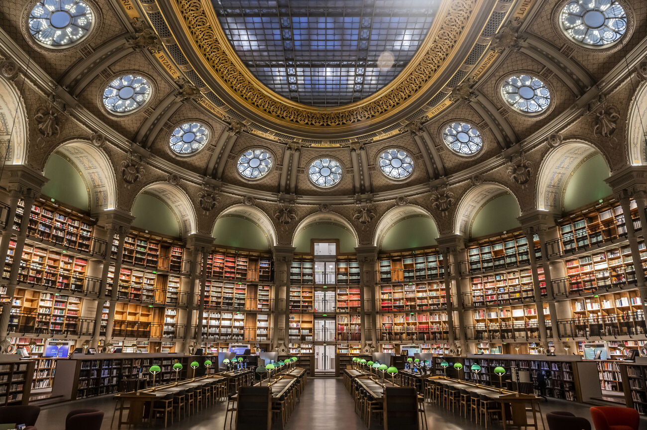 Salle ovale de la Bibliothèque Richelieu - 2