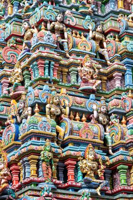 Le Temple Sri Maha Mariamman à Bangkok, Thaïlande